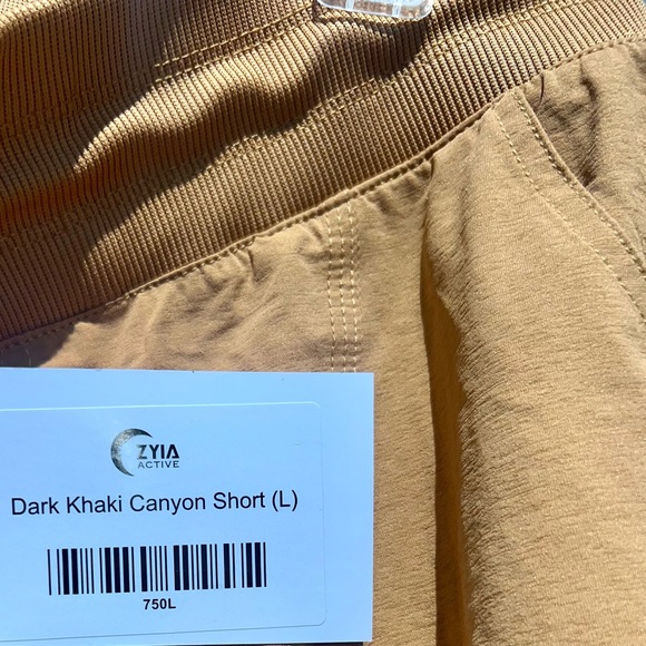 Zyia Dark Khaki Canyon Shorts - Picture 8 of 10